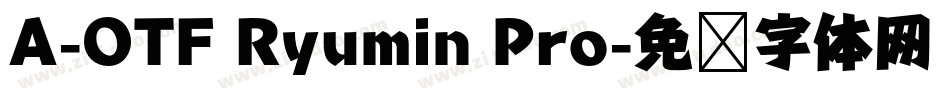 A-OTF Ryumin Pro字体转换